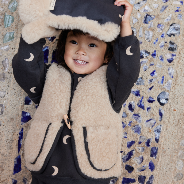 ORGANIC ZOO X BINI Merino Wool Vest (Peanut)