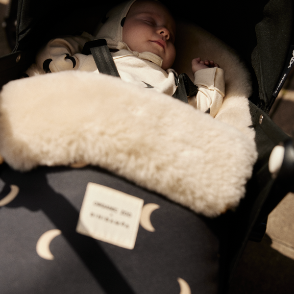 ORGANIC ZOO X BINI Midnight Moon Merino Sheepskin Mini Puff