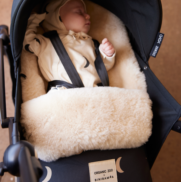 ORGANIC ZOO X BINI Midnight Moon Merino Sheepskin Mini Puff