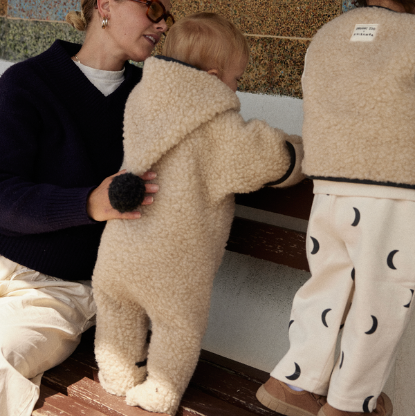 ORGANIC ZOO X BINI Merino Wool Snugglesuit (Peanut)
