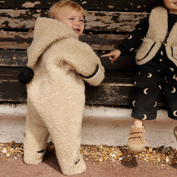 ORGANIC ZOO X BINI Merino Wool Snugglesuit (Peanut)