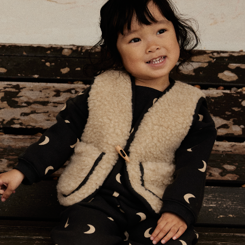 ORGANIC ZOO X BINI Merino Wool Vest (Peanut)