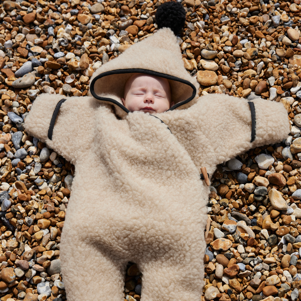 ORGANIC ZOO X BINI Merino Wool Snugglesuit (Peanut)