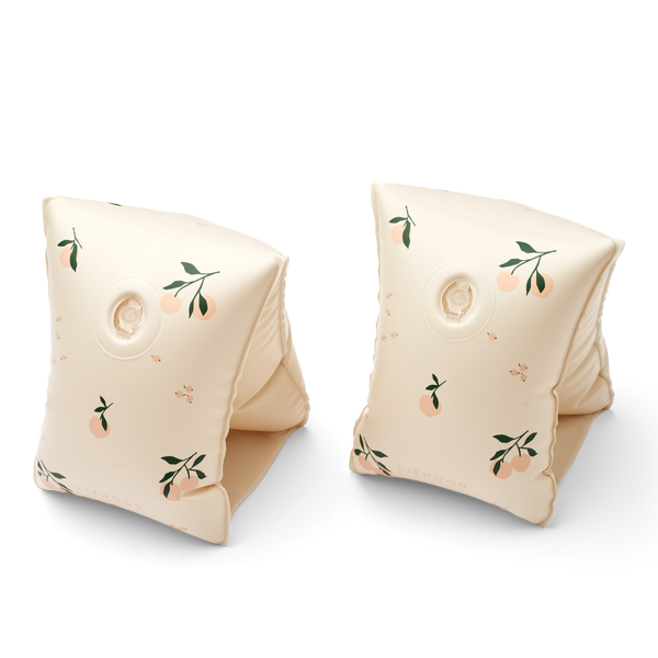 Shirley Inflatable Swim Wings Arm Bands (Peach Print)