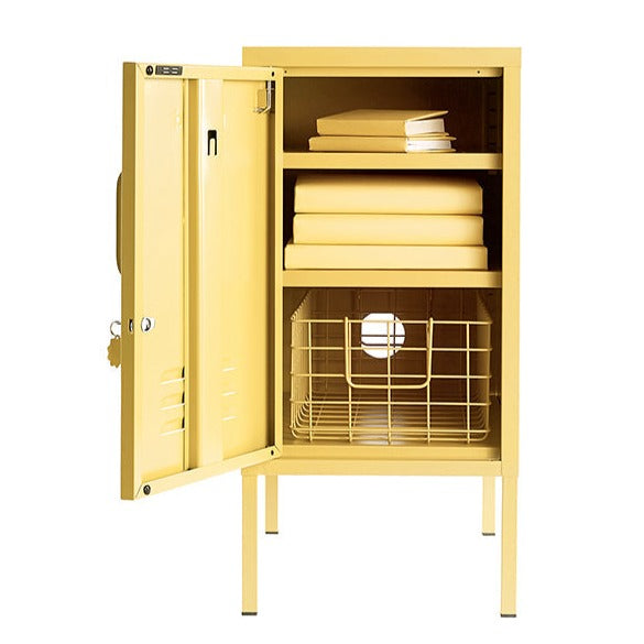 The Shorty Single Door Locker Cabinet (Butter) (Opens to Left)