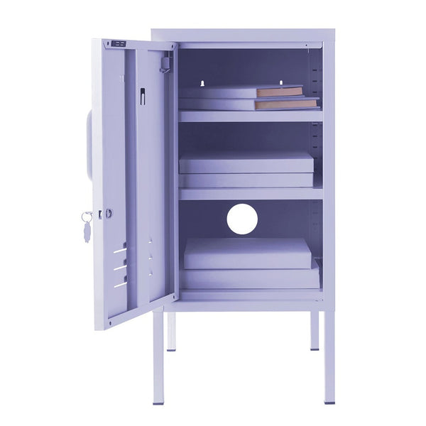 The Shorty Single Door Locker Cabinet (Lilac) (Opens to Left)