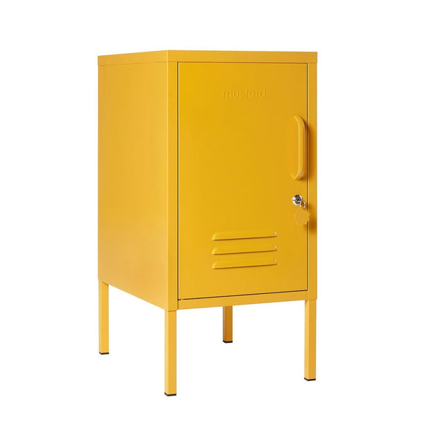 The Shorty Single Door Locker Cabinet (Mustard) (Opens to Left)