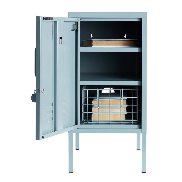 The Shorty Single Door Locker Cabinet (Ocean) (Opens to Left)