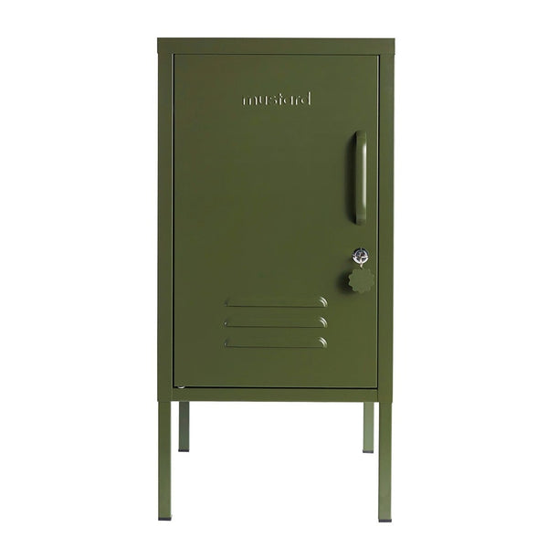 The Shorty Single Door Locker Cabinet (Olive) (Opens to Left)
