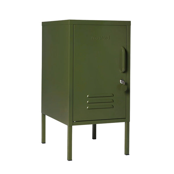 The Shorty Single Door Locker Cabinet (Olive) (Opens to Left)
