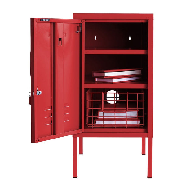 The Shorty Single Door Locker Cabinet (Poppy) (Opens to Left)