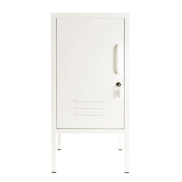 The Shorty Single Door Locker Cabinet (Chalk) (Opens to Left)