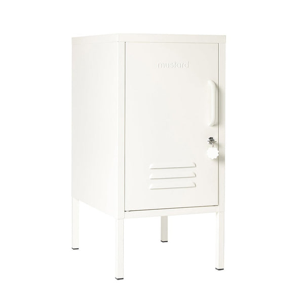 The Shorty Single Door Locker Cabinet (Chalk) (Opens to Left)