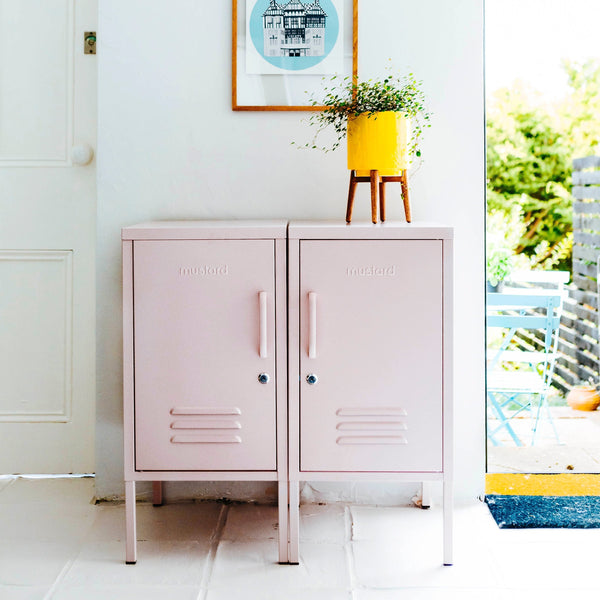 The Shorty Single Door Locker Cabinet (Blush) (Opens to Left)