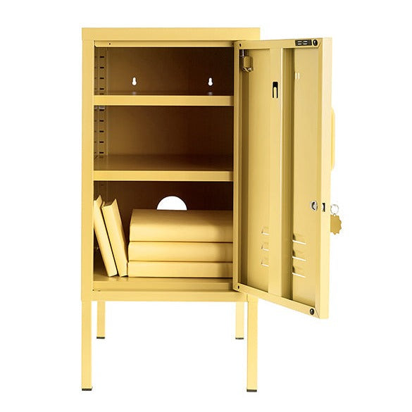 The Shorty Single Door Locker Cabinet (Butter) (Opens to Right)