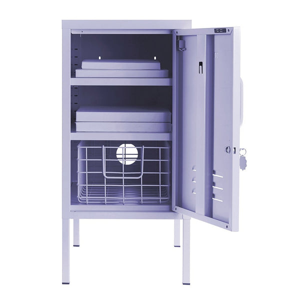 The Shorty Single Door Locker Cabinet (Lilac) (Opens to Right)