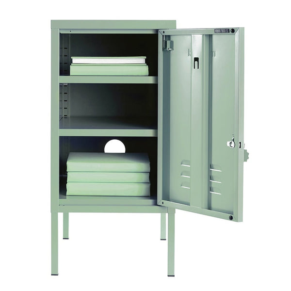 The Shorty Single Door Locker Cabinet (Sage) (Opens to Right)