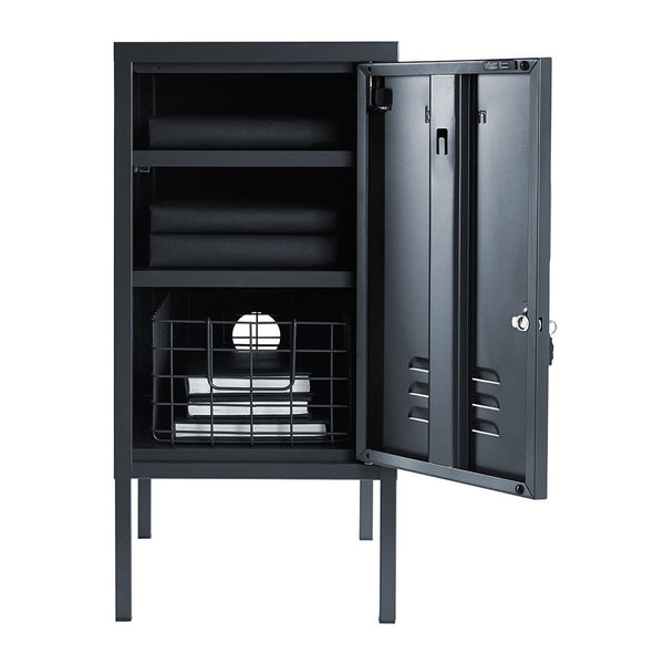 The Shorty Single Door Locker Cabinet (Slate) (Opens to Right)
