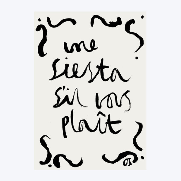 Une Siesta S'il Vous Plaît Art Print