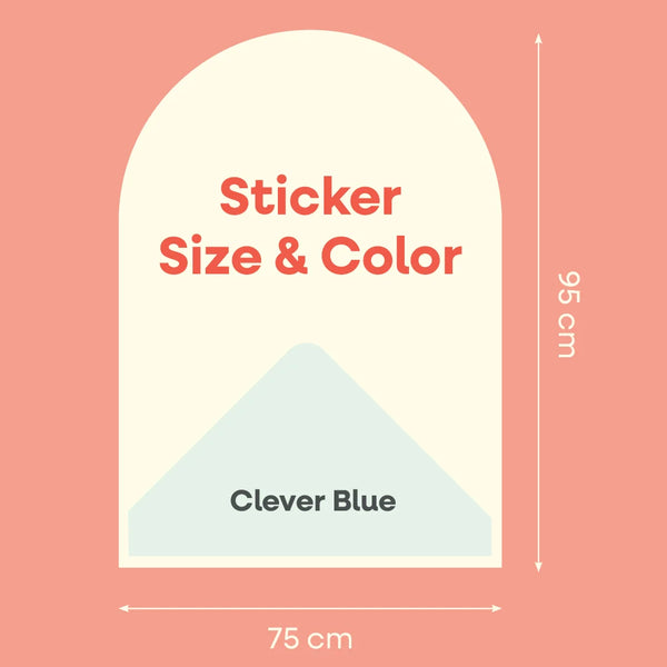 Self Adhesive Magnetic Wall Sticker (Clever Blue)
