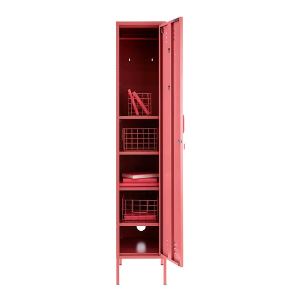 The Skinny Single Door Locker Cabinet (Berry)