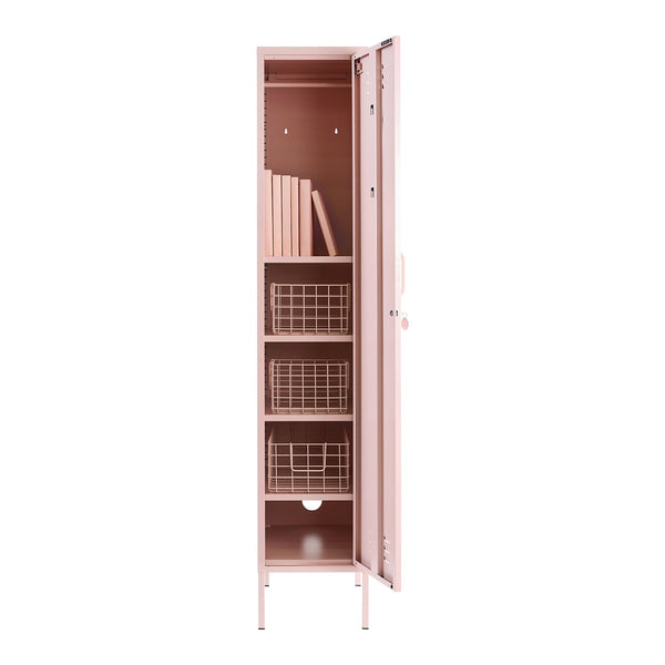 The Skinny Single Door Locker Cabinet (Blush)