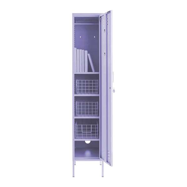 The Skinny Single Door Locker Cabinet (Lilac)