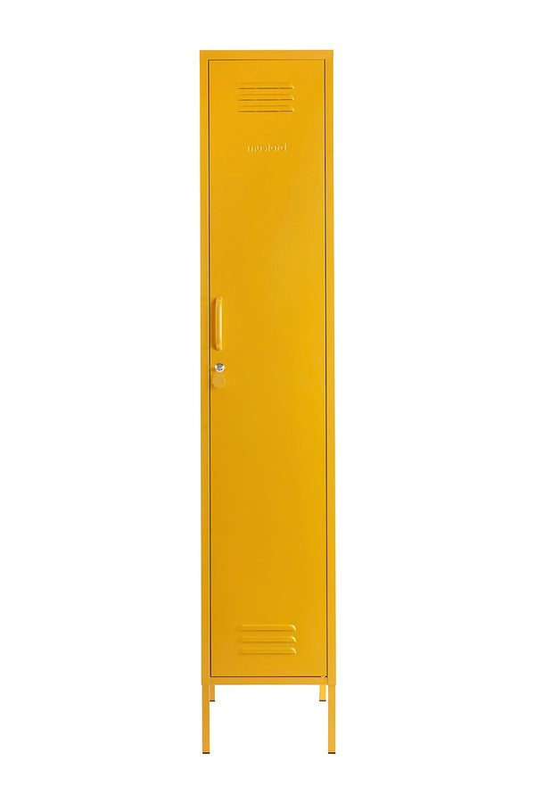 The Skinny Single Door Locker Cabinet (Mustard)