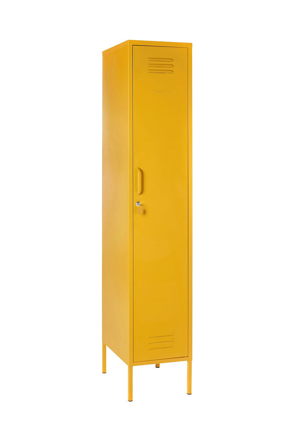 The Skinny Single Door Locker Cabinet (Mustard)