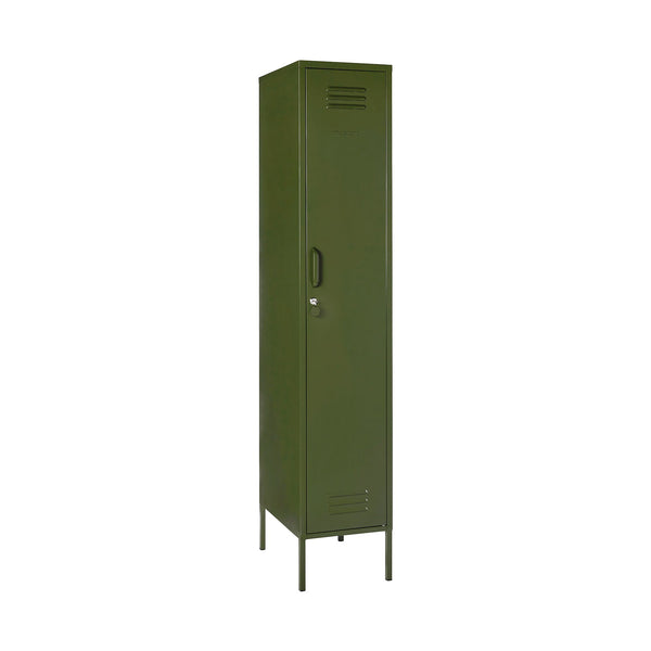 The Skinny Single Door Locker Cabinet (Olive)