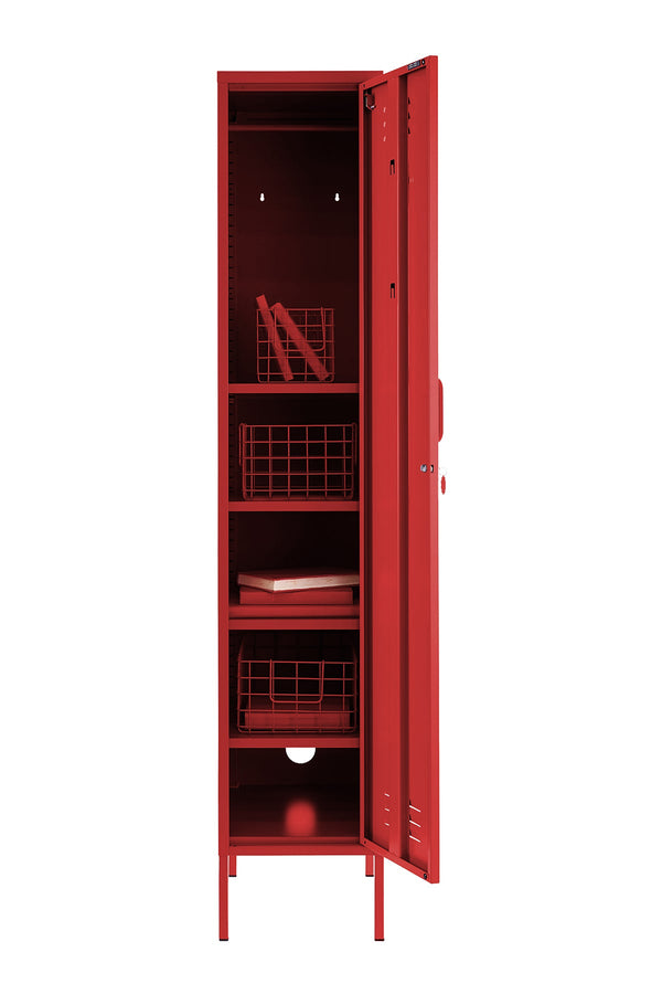 The Skinny Single Door Locker Cabinet (Poppy)