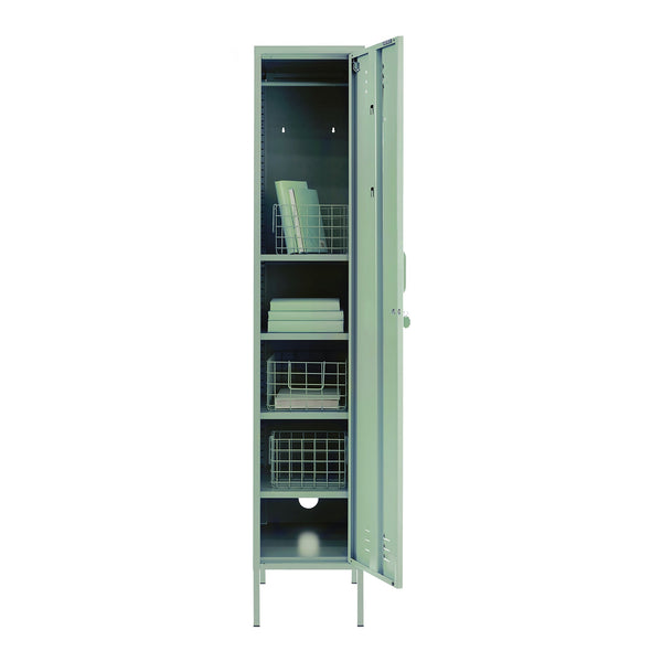 The Skinny Single Door Locker Cabinet (Sage)