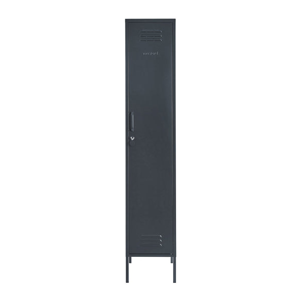 The Skinny Single Door Locker Cabinet (Slate)