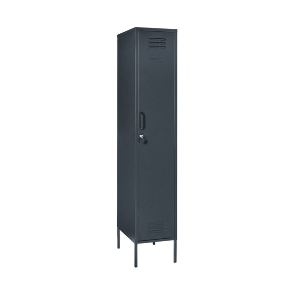 The Skinny Single Door Locker Cabinet (Slate)