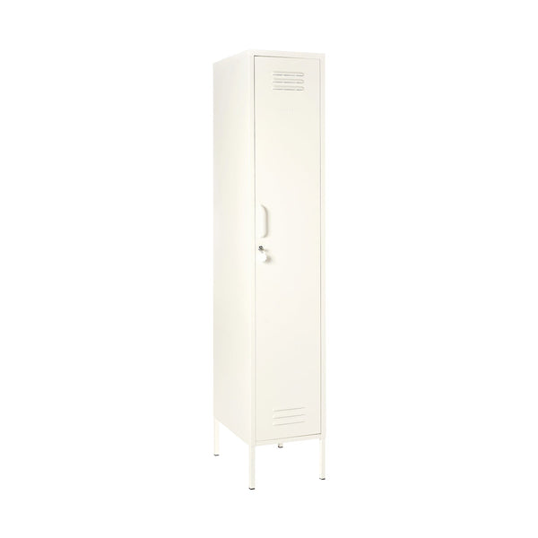 The Skinny Single Door Locker Cabinet (Chalk)