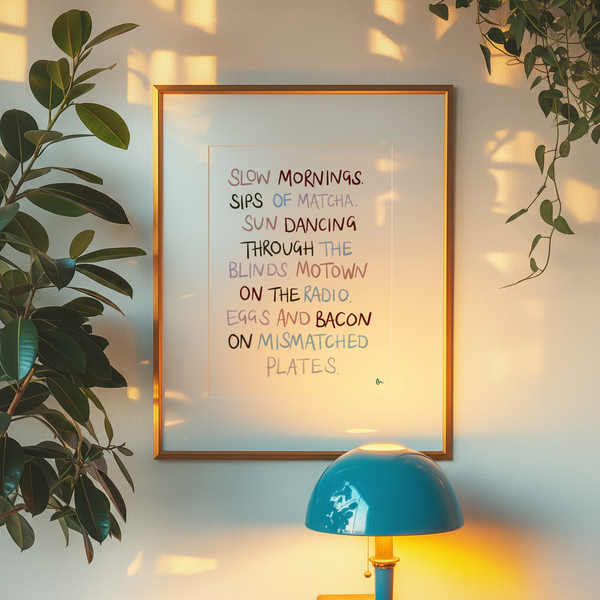 'Slow Mornings' Art Print