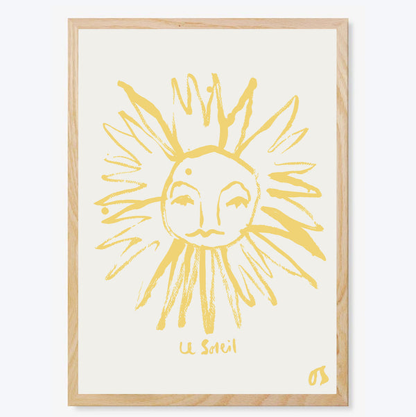 Yellow Sun Art Print