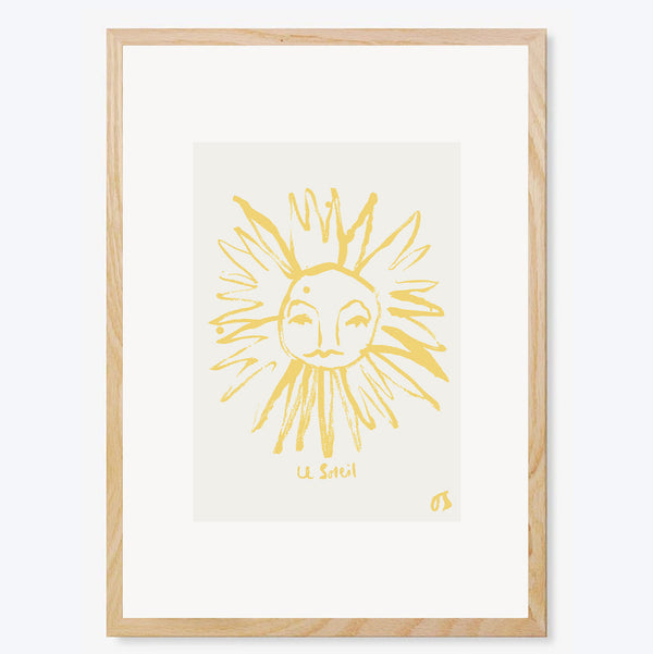 Yellow Sun Art Print