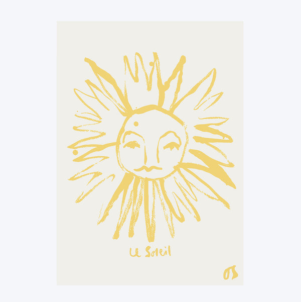 Yellow Sun Art Print