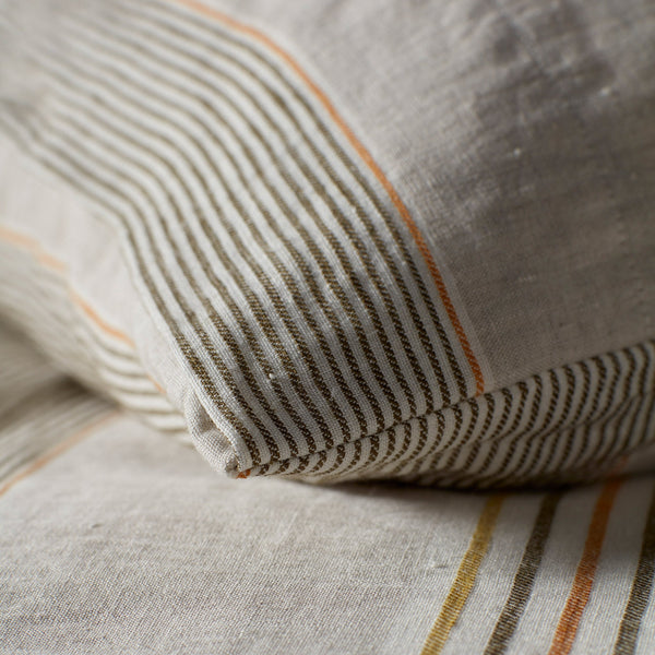 Sophie Stripe 100% Linen Duvet Cover