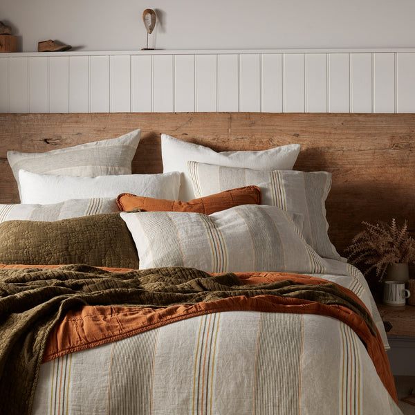 Sophie Stripe 100% Linen Pillowcase