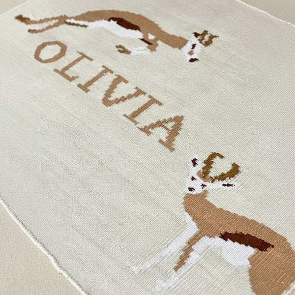 The Springbok Hand Woven Personalised Wall Art