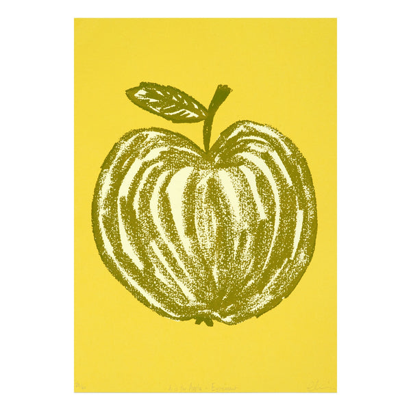 'A is for Apple' Art Print (Egremont Green)