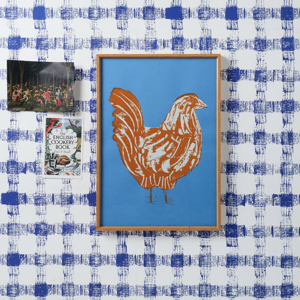 French Hen Art Print (Hen Colour)