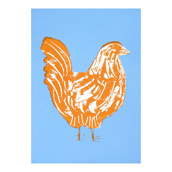 French Hen Art Print (Hen Colour)
