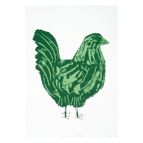 French Hen Art Print (Pasture)