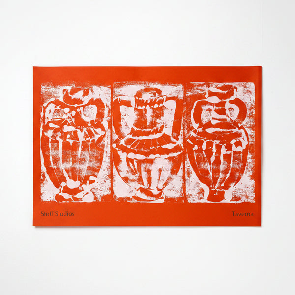 Taverna Art Print (Tangerine)