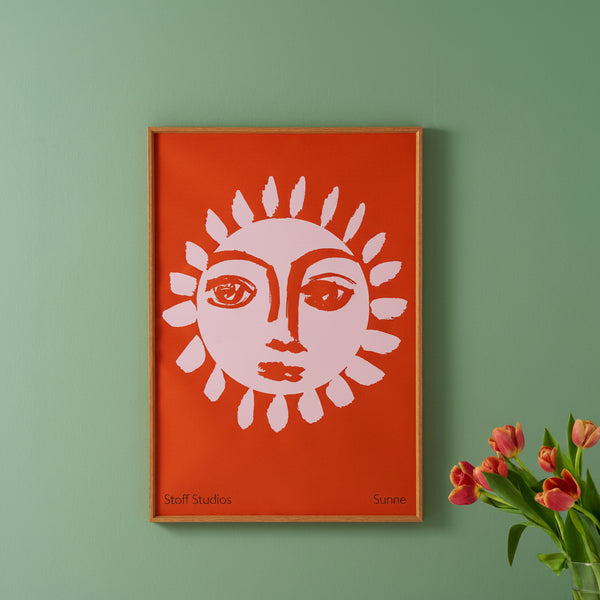 Sunne Art Print (Tangerine)