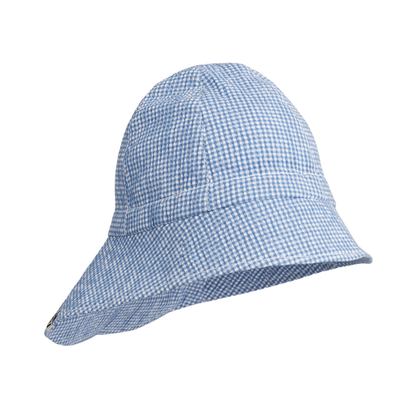 Sunneva Organic Cotton Gingham Sun Hat (Riverside)