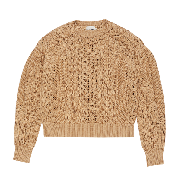 MAMA Russel Cable Knit Jumper (Dessert Sand)